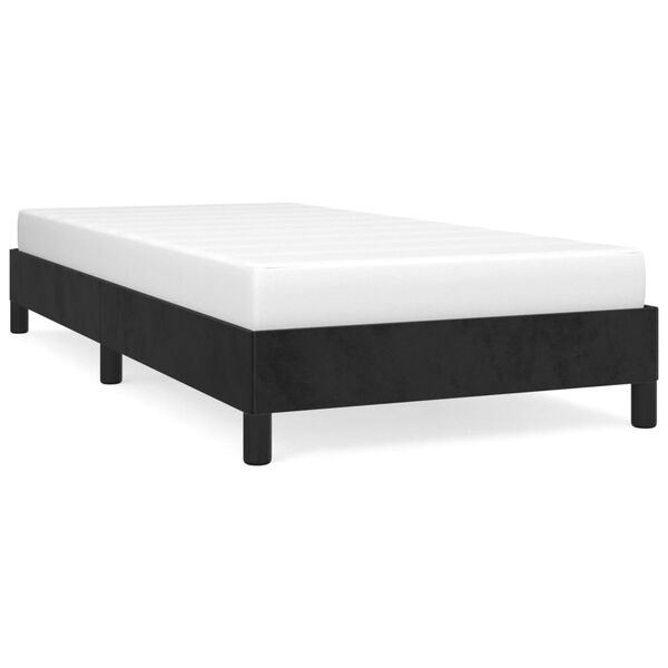 vidaXL Estrutura de cama 90x190 cm veludo preto