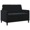 vidaXL Sofa com Armazenamento Preto 122 x 78 x 87 cm Poli&eacute;ster