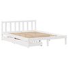 vidaXL Cama sem colch&atilde;o 120x190 cm madeira de pinho maci&ccedil;a branco