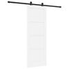 vidaXL Porta Deslizante Branco e Preto 73,5 x 198,5 cm