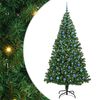 vidaXL &Aacute;rvore de Natal Artificial Verde 240 cm PVC, A&ccedil;o e Pl&aacute;stico