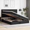 vidaXL Cama com Armazenamento Preto 160 x 200 cm Couro Sint&eacute;tico