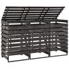 vidaXL Unidade tripla p/ caixote lixo 210x75x121 cm pinho pintado