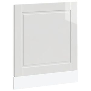 vidaXL Painel m&aacute;quina lavar lou&ccedil;a Porto branco alto brilho 60x1,5x57cm