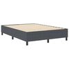 vidaXL Estrado de cama plataforma Cinza Escuro 160 x 200 cm