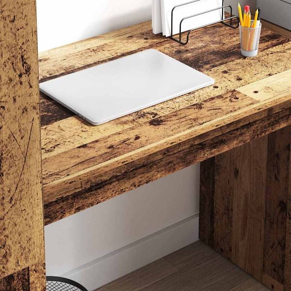 vidaXL Mesa Madeira Antiga 113 x 54 x 120 cm Madeira processada