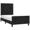 vidaXL Estrutura de cama c/ cabeceira 90x190 cm veludo preto