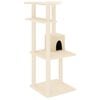vidaXL &Aacute;rvore para gatos c/ postes arranhadores sisal 123 cm cor creme