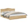 vidaXL Cama com Armazenamento com gaveta Carvalho Sonoma 180 x 200 cm