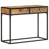 vidaXL Mesa consola 100x35x75 cm madeira de mangueira maci&ccedil;a