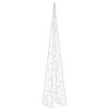 vidaXL Cone de iluminação decorat. c/ LEDs azuis acrílico 120 cm