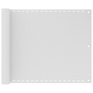 vidaXL Tela de varanda 75x300 cm PEAD branco