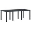 vidaXL Conjunto de Jantar para Jardim 7 pcs Antracite Rattan Polt