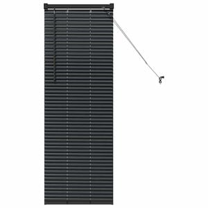 vidaXL Persianas venecianas Manual Preto 130 x 45 cm Alum&iacute;nio