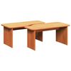 vidaXL Mesa de centro 2 unid. Marrom Cera 100 x 69 x 35,5 cm