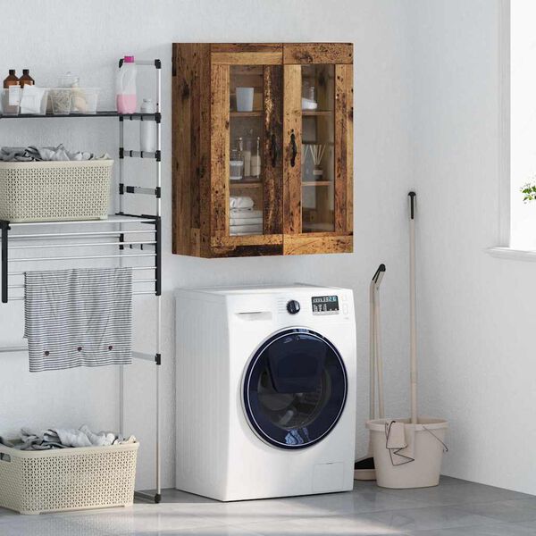 vidaXL Arm&aacute;rio de parede Madeira Antiga 69,5 x 34 x 90 cm