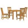 vidaXL Conjunto de sala de jantar 5 unid. Bege