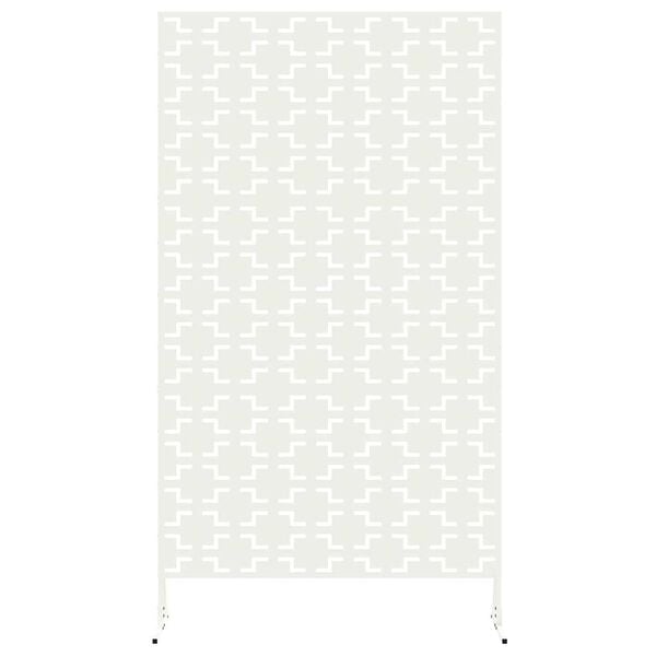 vidaXL Protetor de Privacidade Branco 100 x 50 x 180 cm A&ccedil;o