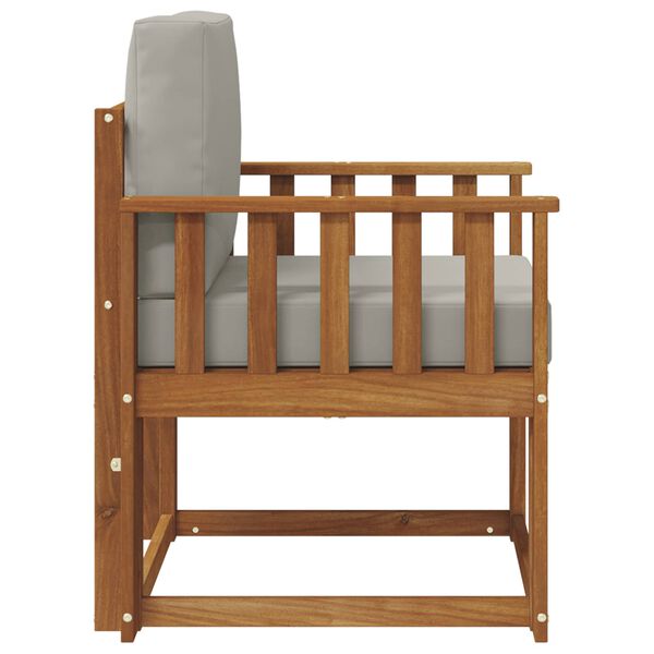 vidaXL Sof&aacute; exterior Madeira de Ac&aacute;cia maci&ccedil;a e Poli&eacute;ster