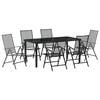 vidaXL Conjunto de Jantar para Jardim 7 pcs Antracite