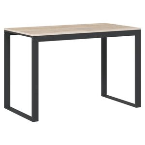vidaXL Secret&aacute;ria computador 110x60x73 cm contraplacado preto/carvalho