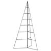 vidaXL &Aacute;rvore de Natal para decora&ccedil;&atilde;o 140 cm metal preto