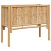vidaXL Cama Elevada Castanho 90 x 35 x 70 cm Bambu