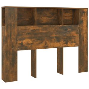 vidaXL Arm&aacute;rio de cabeceira 140x18,5x104,5 cm cor carvalho fumado