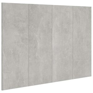 vidaXL Cabeceira cama 120x1,5x80 cm derivados madeira cimento cinzento