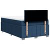 vidaXL Cama boxspring com colch&atilde;o 120x190 cm tecido azul