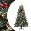 vidaXL &Aacute;rvore de Natal Artificial Verde 150 cm PVC, Pl&aacute;stico e A&ccedil;o