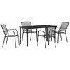 vidaXL Conjunto de Jantar para Jardim 5 unid. Antracite