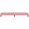 vidaXL Estrutura de cama sem colch&atilde;o 90x220 cm veludo rosa