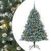 vidaXL &Aacute;rvore de Natal Artificial Verde 180 cm PVC, Pl&aacute;stico e A&ccedil;o