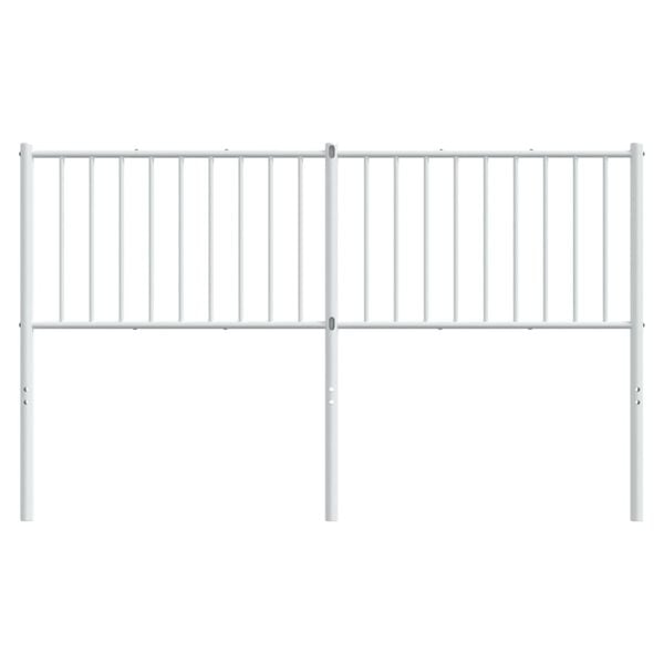 vidaXL Cabeceira de substitui&ccedil;&atilde;o 160 cm metal branco
