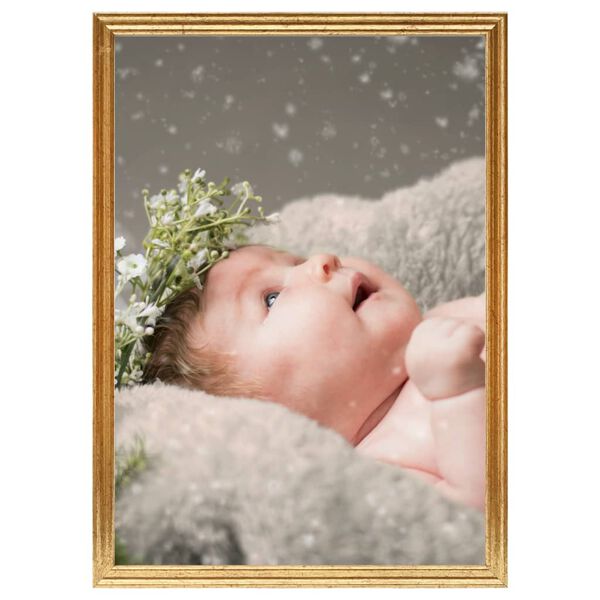 vidaXL Molduras para mesa 5 pcs 15x21 cm MDF dourado