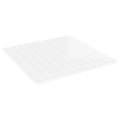 vidaXL Ladrilhos de mosaico 11 pcs 30x30 cm vidro branco