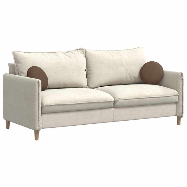 vidaXL Almofadas de Assento 2 pcs Castanho &Oslash;30 x 13 cm tecido