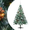 vidaXL &Aacute;rvore de Natal Artificial com 150 LEDs Verde 150 cm PVC e A&ccedil;o