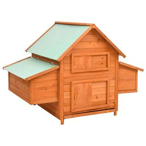 vidaXL Galinheiro 150x96x110 cm madeira de abeto maci&ccedil;a