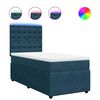 vidaXL Cama boxspring com colch&atilde;o 80x200 cm veludo azul
