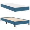 vidaXL Cama Box com colch&atilde;o Azul Escuro 90 x 200 cm tecido