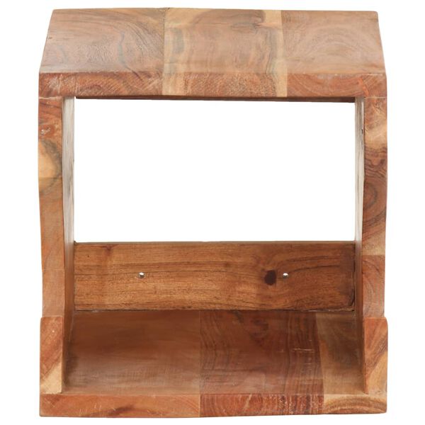 vidaXL Suporte parede p/ bicicletas 35x25x25 cm acácia maciça