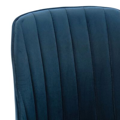 vidaXL Cadeiras de jantar 6 pcs veludo azul
