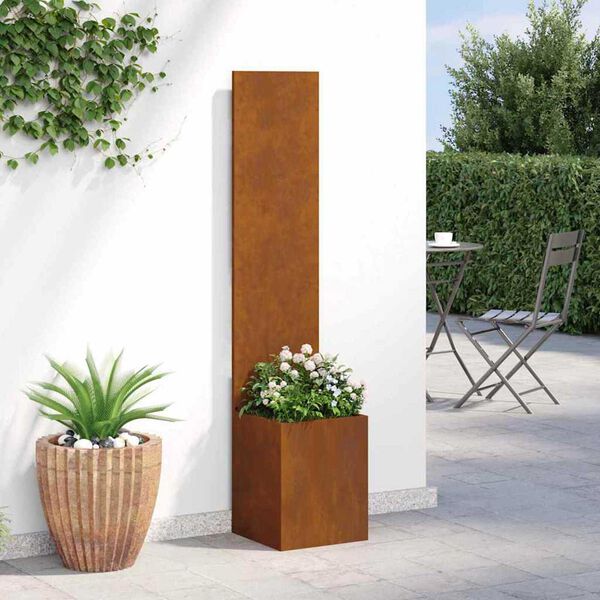 vidaXL Tela de Privacidade para Jardim Ferro Enferrujado 32 x 140 cm