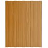 vidaXL Painel de telhado 12 pcs Natural 60 x 45 cm A&ccedil;o galvanizado