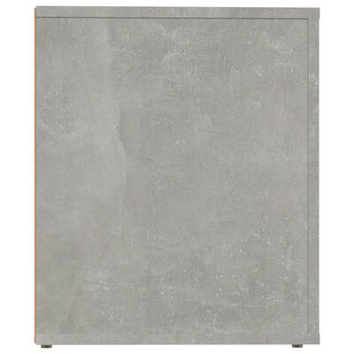 vidaXL Mesa de cabeceira 50x39x47 cm cinzento cimento