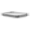 vidaXL Recipientes gastronorm 4 pcs GN 1/1 20 mm a&ccedil;o inoxid&aacute;vel