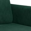 vidaXL Sof&aacute; de 2 lugares 140 cm veludo verde-escuro