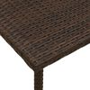 vidaXL Mesa de centro de jardim retangular 40x40x37cm vime PE castanho